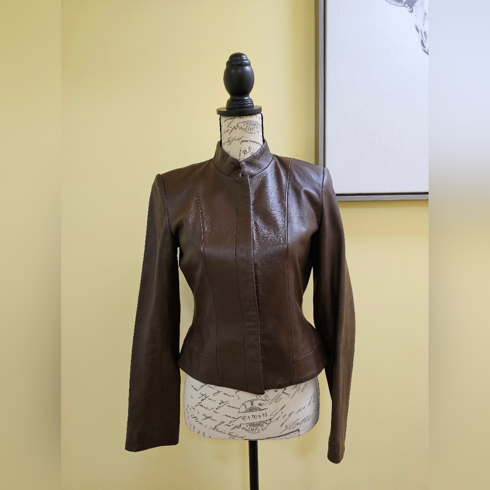 BCBGMaxAzria Leather Jacket - Picture 3 of 14